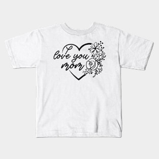 Heartfelt Mother's Day Gift - 'I Love You Mom' Sentiment Kids T-Shirt